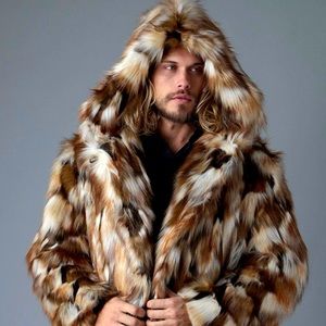 Spirithoods Brown Rabbit Faux Fur Coat XL